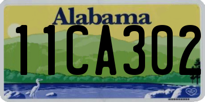 AL license plate 11CA302