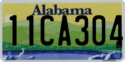 AL license plate 11CA304