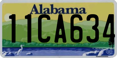 AL license plate 11CA634