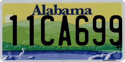 AL license plate 11CA699