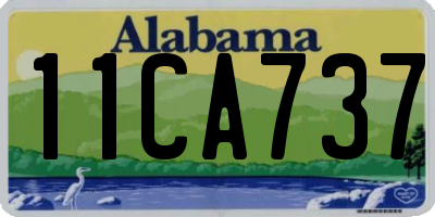 AL license plate 11CA737