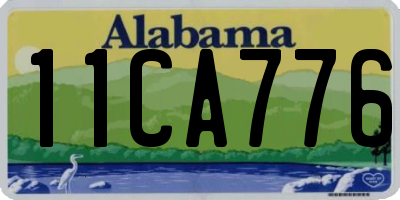 AL license plate 11CA776