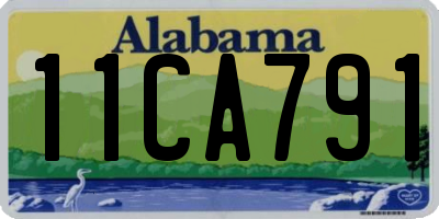 AL license plate 11CA791