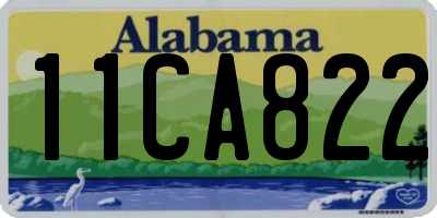 AL license plate 11CA822
