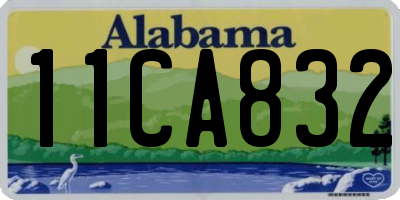 AL license plate 11CA832