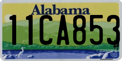 AL license plate 11CA853