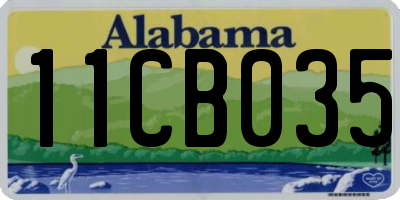 AL license plate 11CB035