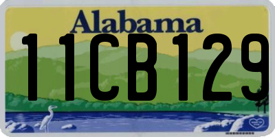 AL license plate 11CB129