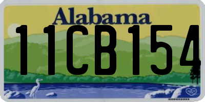 AL license plate 11CB154