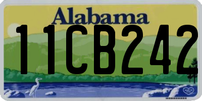 AL license plate 11CB242