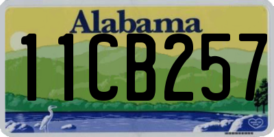 AL license plate 11CB257