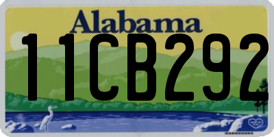 AL license plate 11CB292
