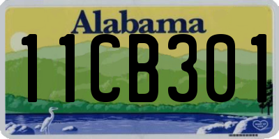 AL license plate 11CB301