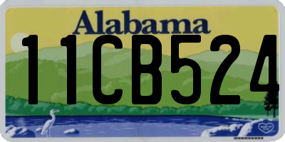 AL license plate 11CB524