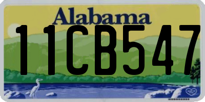 AL license plate 11CB547