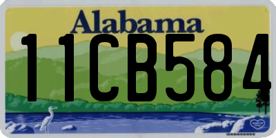 AL license plate 11CB584