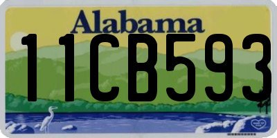 AL license plate 11CB593