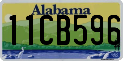AL license plate 11CB596