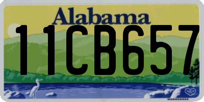 AL license plate 11CB657