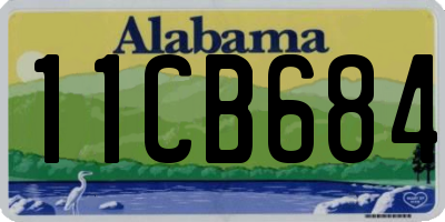 AL license plate 11CB684