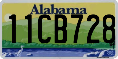 AL license plate 11CB728