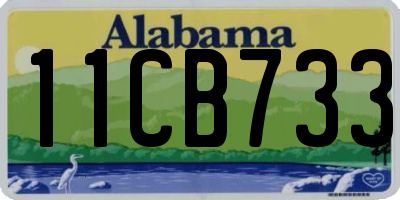 AL license plate 11CB733