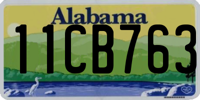 AL license plate 11CB763