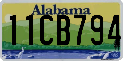 AL license plate 11CB794
