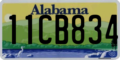 AL license plate 11CB834