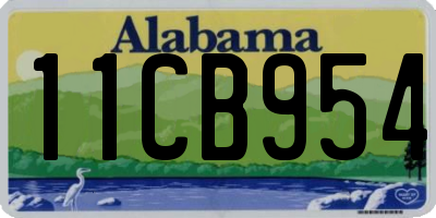 AL license plate 11CB954