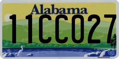 AL license plate 11CC027