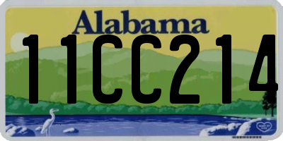 AL license plate 11CC214