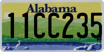 AL license plate 11CC235