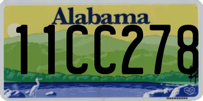 AL license plate 11CC278