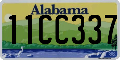 AL license plate 11CC337