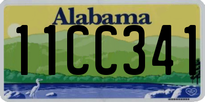 AL license plate 11CC341
