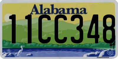 AL license plate 11CC348