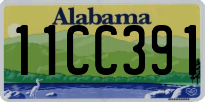 AL license plate 11CC391