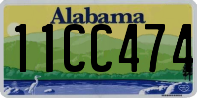 AL license plate 11CC474