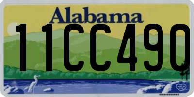 AL license plate 11CC490