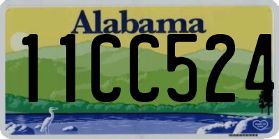 AL license plate 11CC524