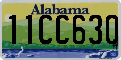 AL license plate 11CC630