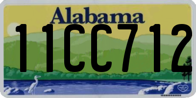 AL license plate 11CC712