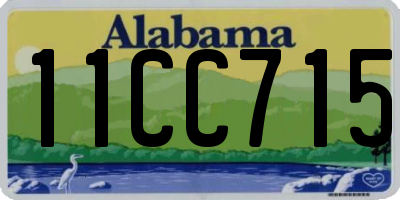 AL license plate 11CC715