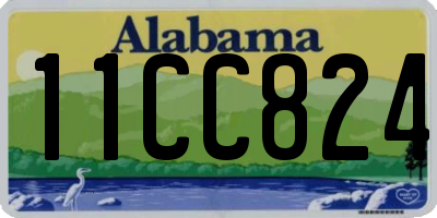 AL license plate 11CC824