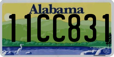 AL license plate 11CC831