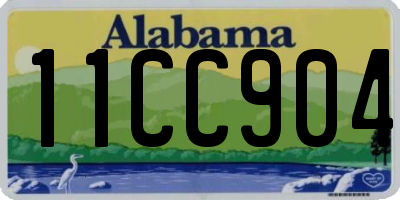 AL license plate 11CC904