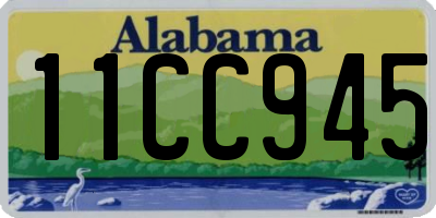 AL license plate 11CC945