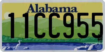 AL license plate 11CC955