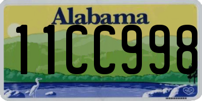 AL license plate 11CC998